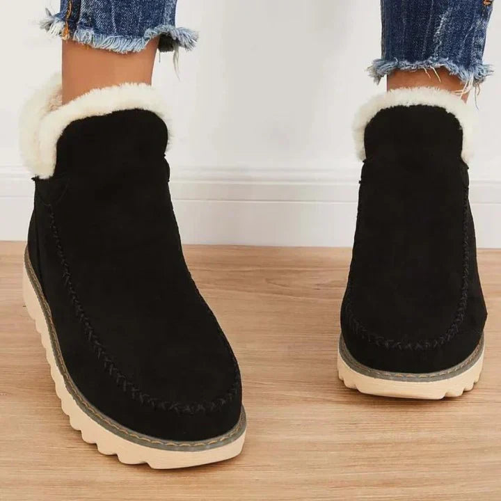 Berg-Feldt | Bottes de Neige Chaudes à Semelles Épaisses Rétro