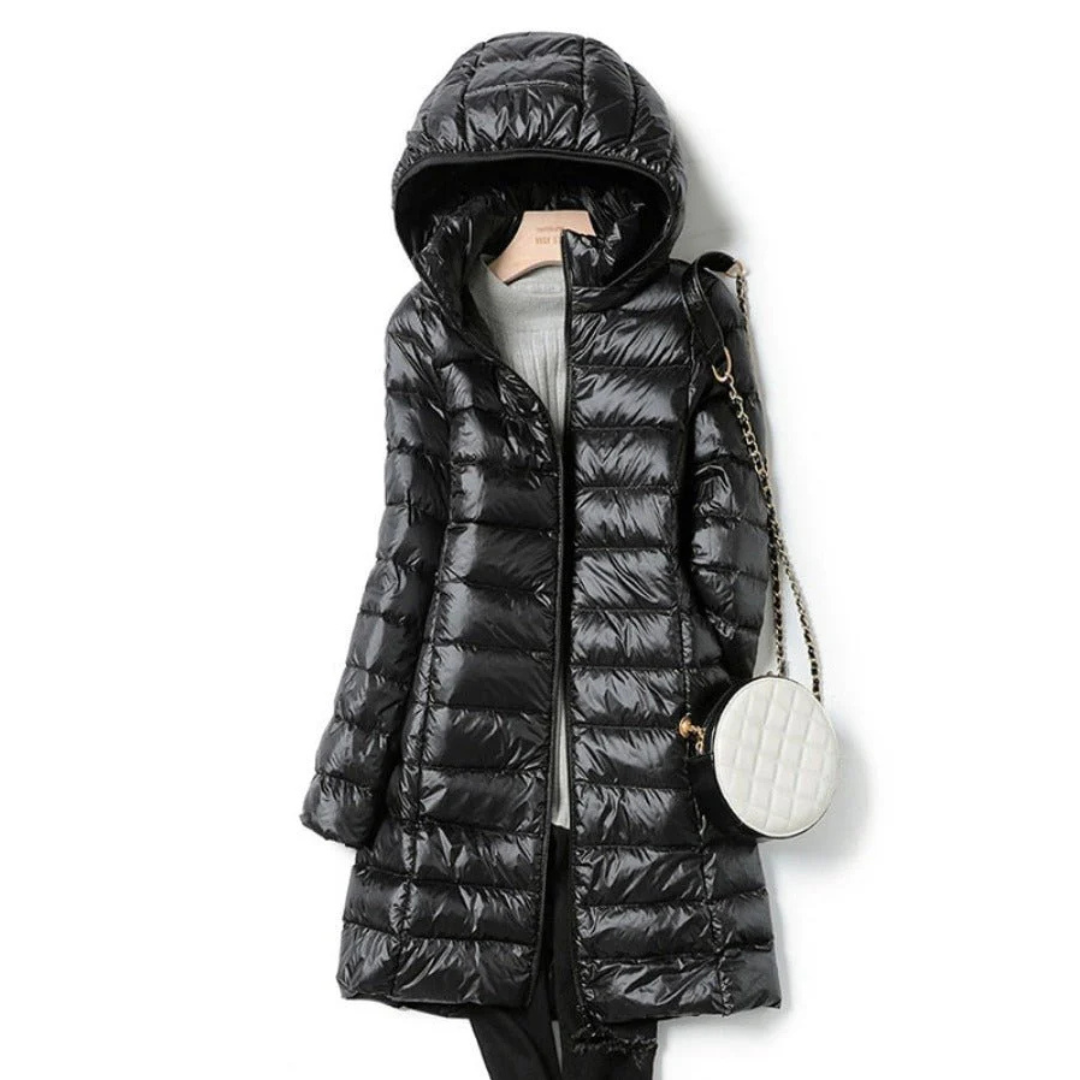Berg-Feldt | Isolierte Kapuzen Pufferjacke für Den Winterstil Von Frauen