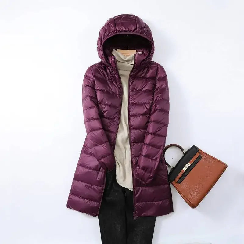 Berg-Feldt | faltbare Pufferjacke - stilvolle isolierte Jacke mit abnehmbarem Kapuze