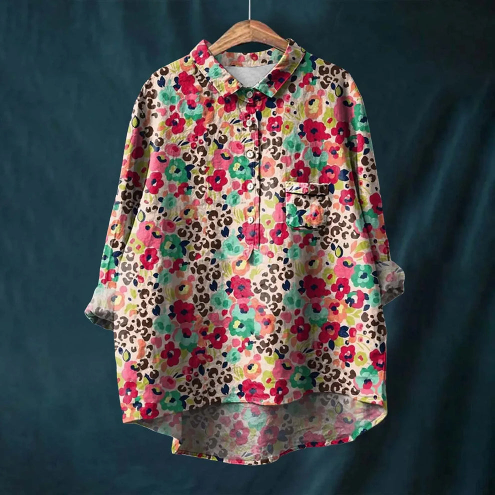 Chemise en lin LOTTA imprimée