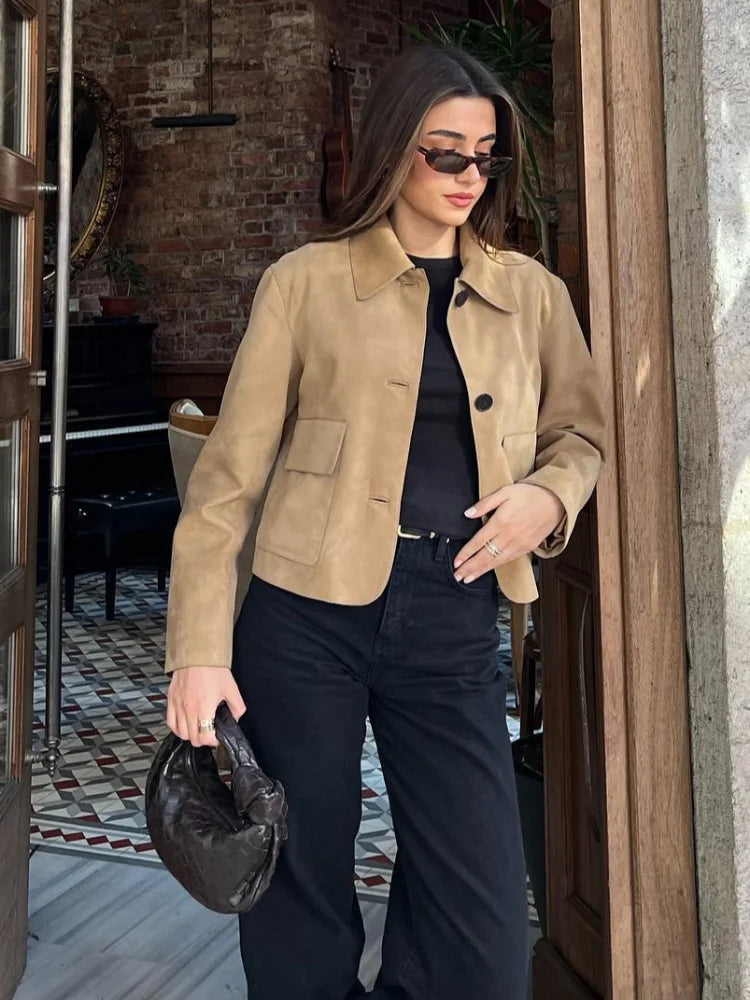Berg-Feldt | Veste en daim pour femme
