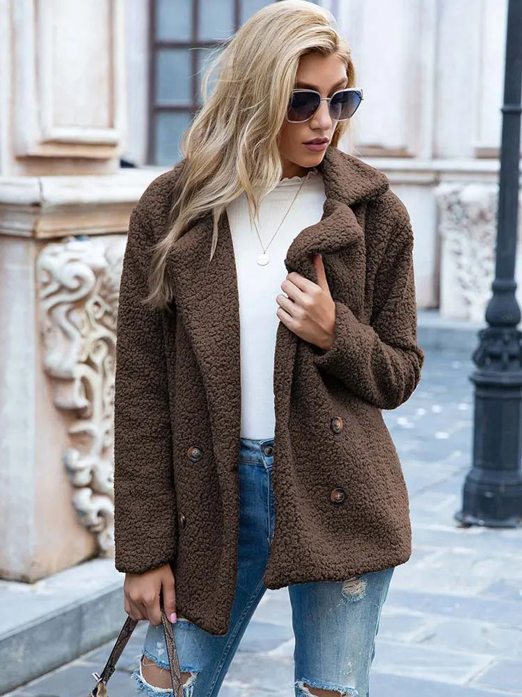 Berg-Feldt | Manteau chaud en peluche pour femme