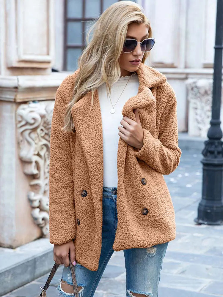 Berg-Feldt | Manteau chaud en peluche pour femme