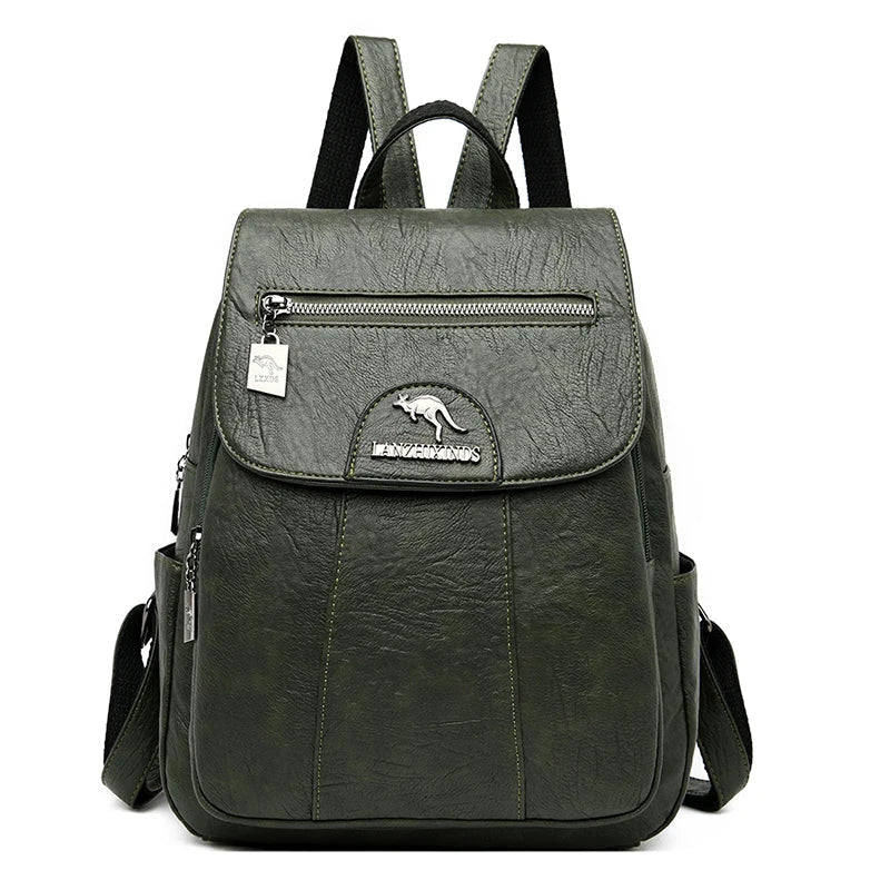 Sac à dos en cuir antivol haute capacité pour femme par Berg-Feldt