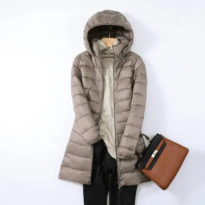 Berg-Feldt | faltbare Pufferjacke - stilvolle isolierte Jacke mit abnehmbarem Kapuze