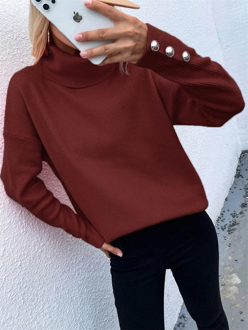 Berg-Feldt | Lässiger Strickpullover mit Hohem Kragen
