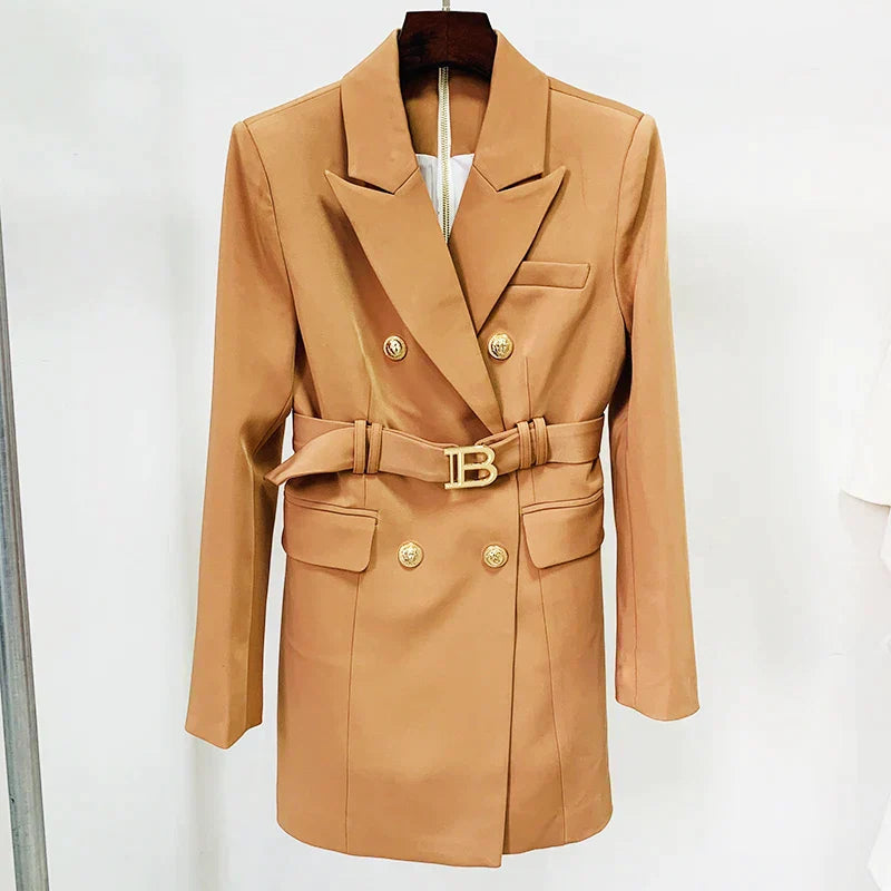 Robe blazer Avelena avec boutons dorés