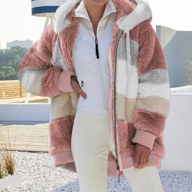 Berg-Feldt | Plüsch Kapuzencardigan Warm, Weich und Elegant