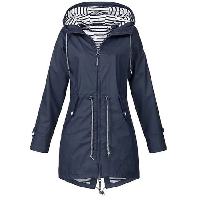 Berg-Feldt | Regenjacke wasserdicht mit Kapuze, atmungsaktiv, Parka für Outdoor