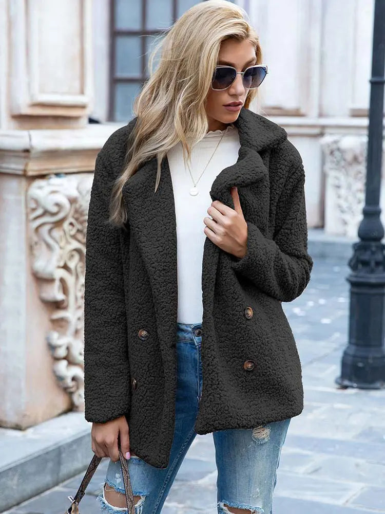 Berg-Feldt | Manteau chaud en peluche pour femme