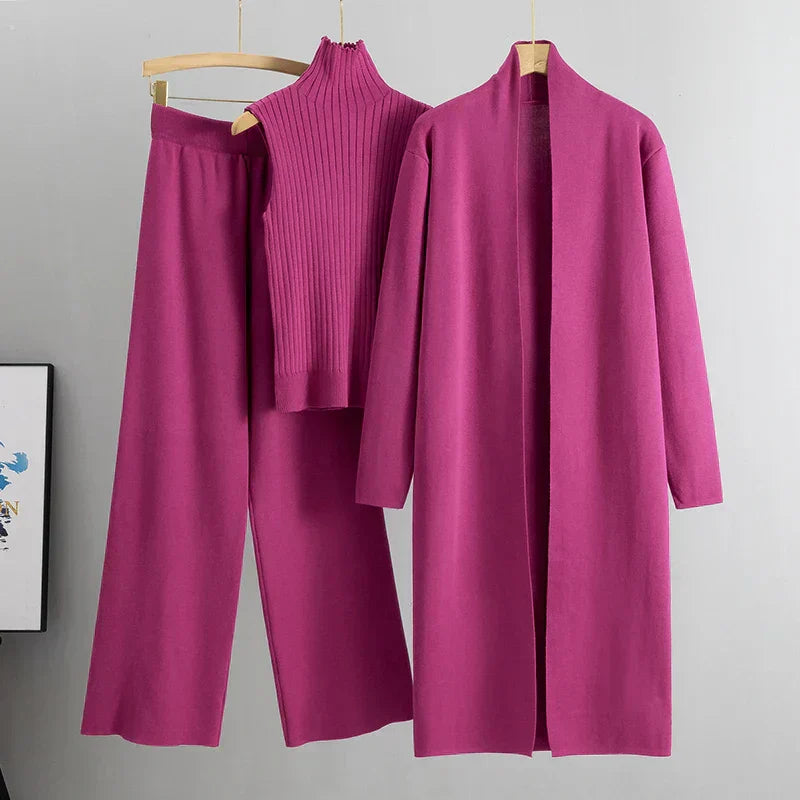 Berg-Feldt | delige gestrickte Set - stilvolle Damen Loungebekleidung