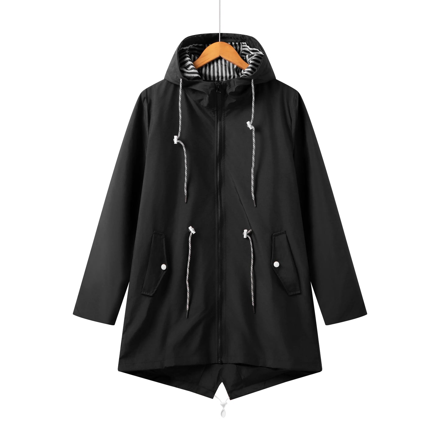 Berg-Feldt | Trench-coat imperméable à capuche décontracté pour femme