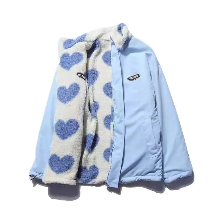 Berg-Feldt | Romantische Damenjacke mit Doppelseitigem Herzdesign