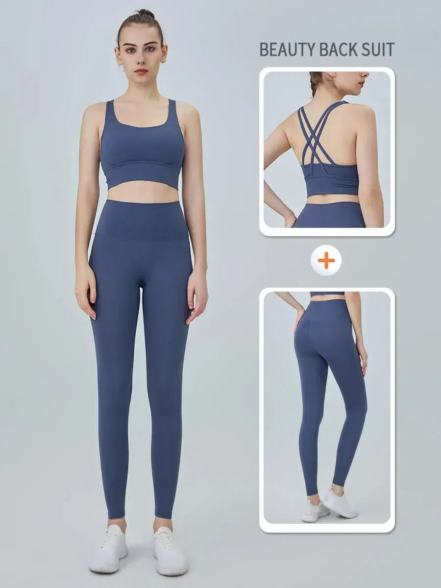 Berg-Feldt Ensemble de yoga pour femme : survêtement 2 pièces