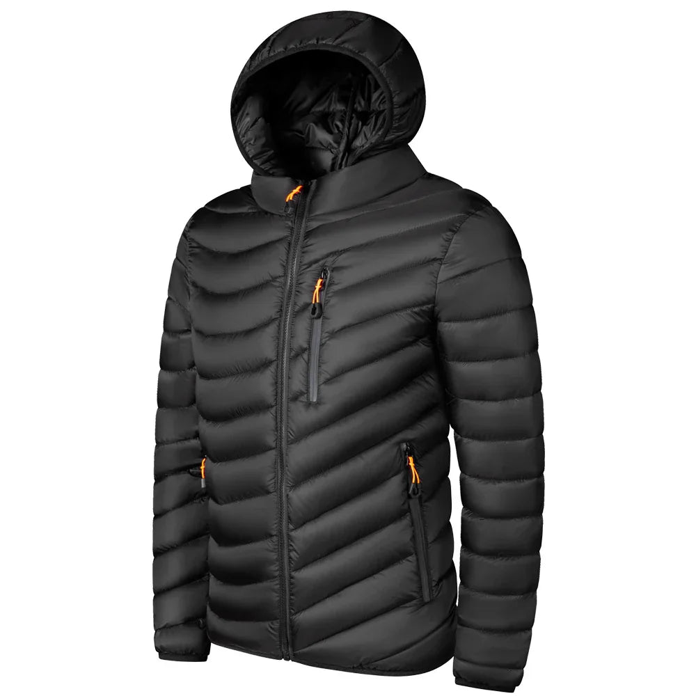 Berg-Feldt | Leichtgewichtige Pufferjacke mit Kapuze Polyester Warm und Praktisch