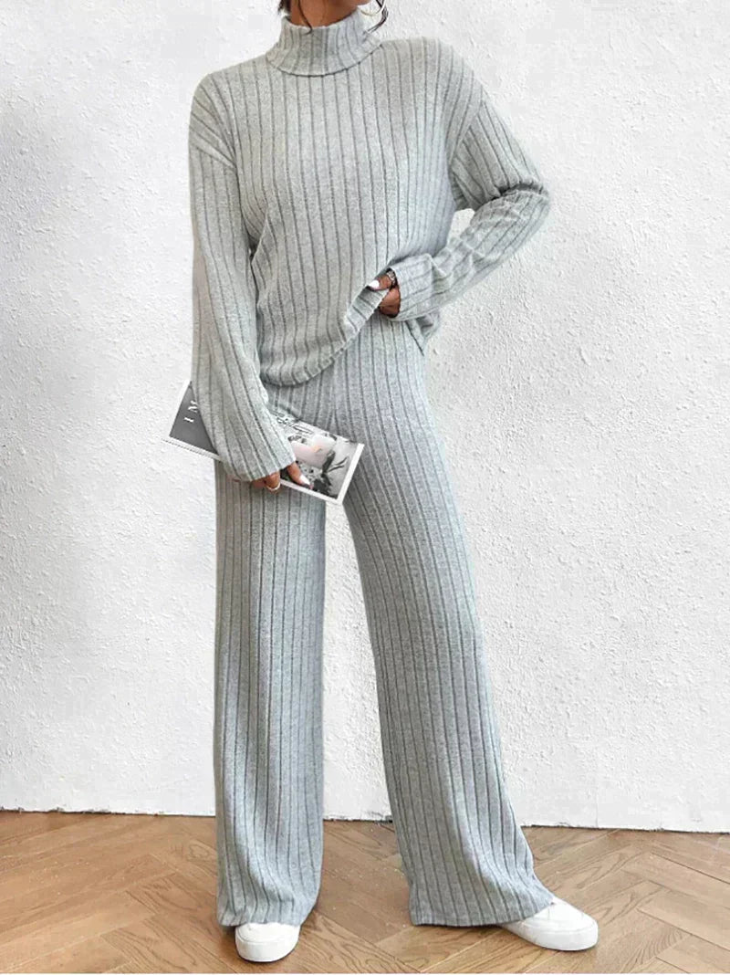 Berg-Feldt | Gestrickte Hose und Rollkragenpullover für Damen