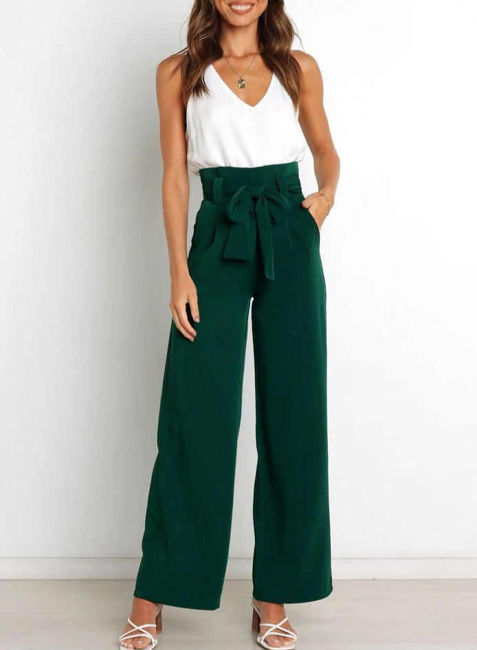 SKYLAR – Breite Hose mit Krawattenoberteil