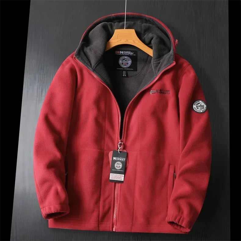 Berg-Feldt | Extra warme Zip Kapuzenjacke