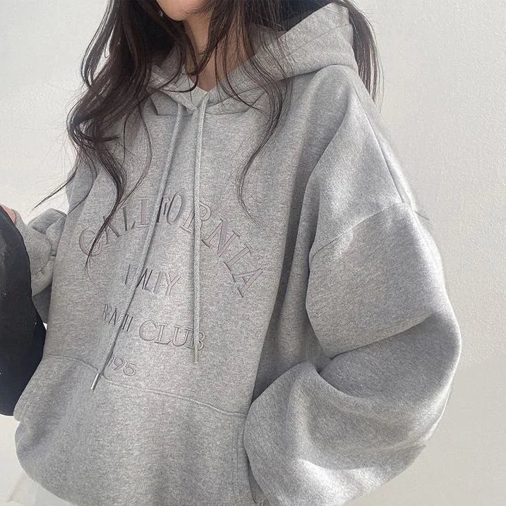 Berg-Feldt | Oversized Damen Hoodie Mit Stickerei