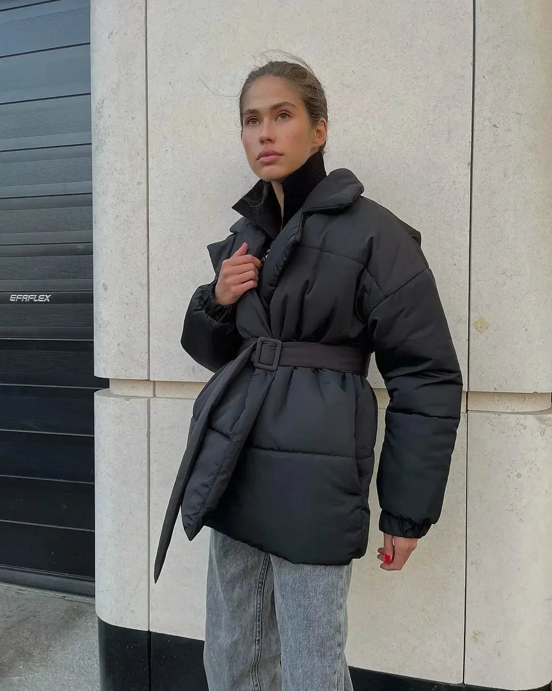 Berg-Feldt | Pufferjacke mit Gürtel