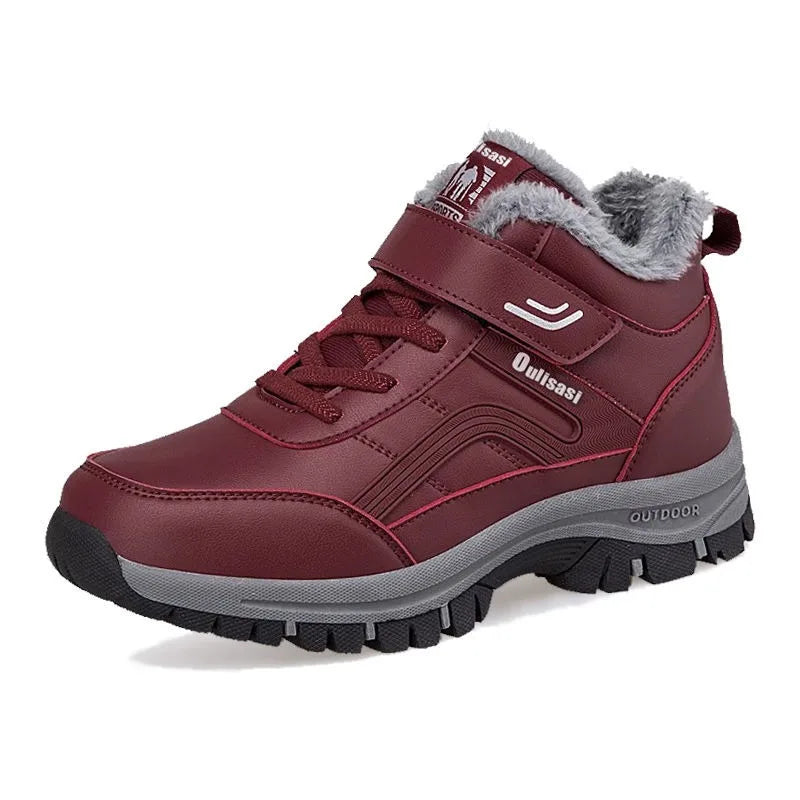 Berg-Feldt | Bottines imperméables d'hiver en cuir avec doublure en peluche