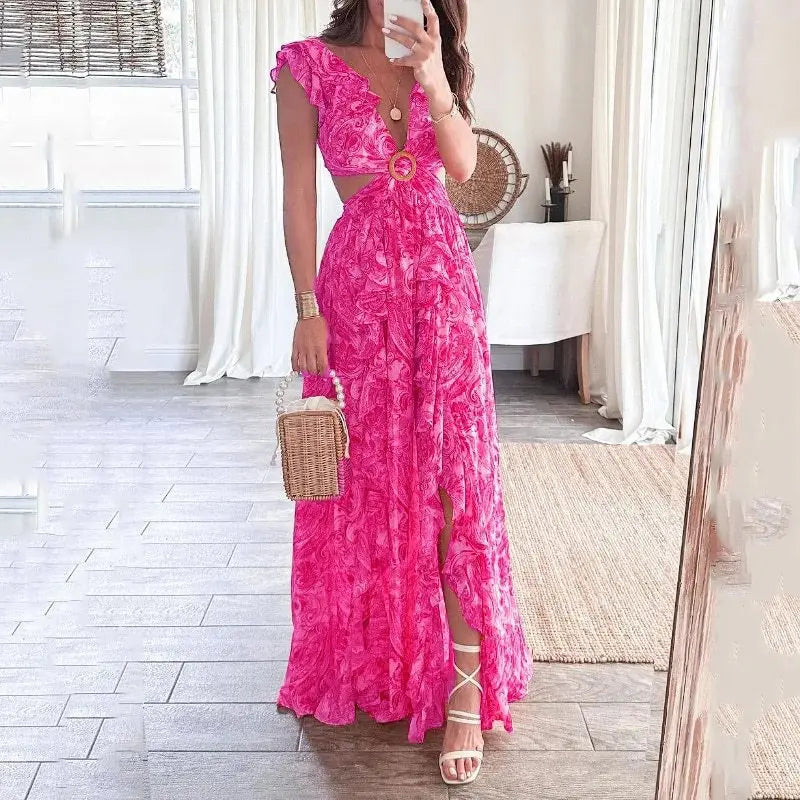Robe élégante de Laura : sexy, décolletée, dos nu