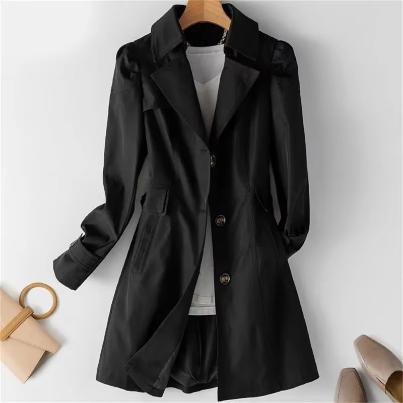 Berg-Feldt | Trench-coat mi-long élégant pour femme à manches longues
