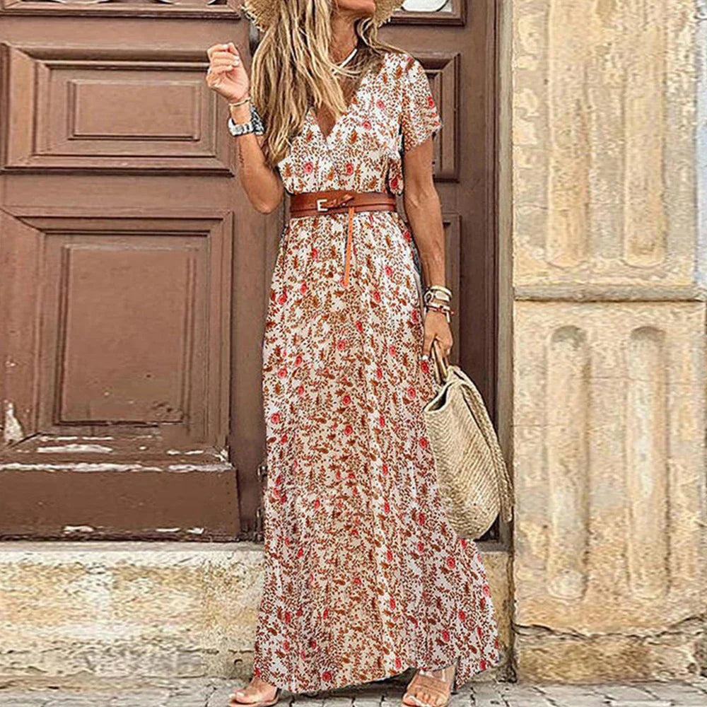 Robe d'été bohème pour femmes de Zoe® - Longue