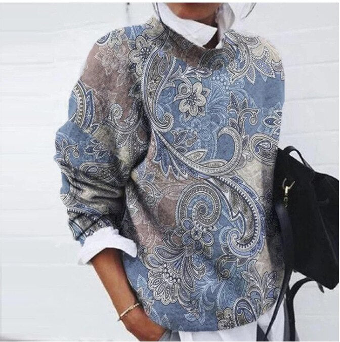 Berg-Feldt | Modischer Floral Pullover