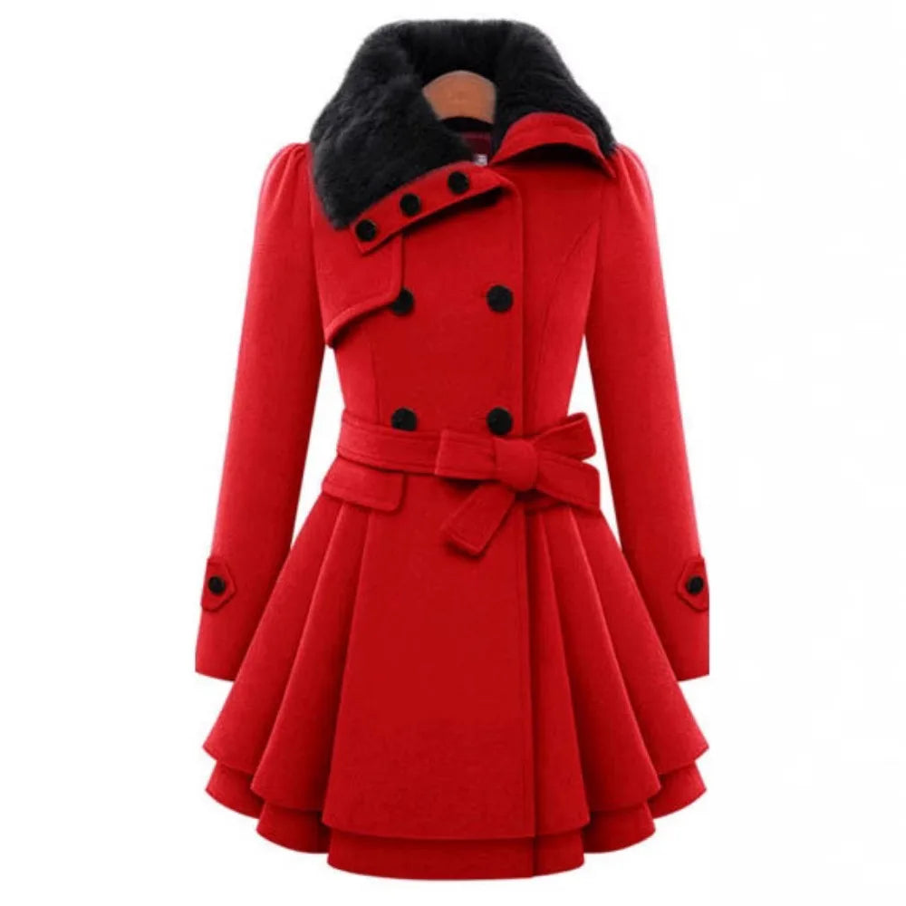 Berg-Feldt | Trench-coat Femme Coupe Slim Manteau Élégant
