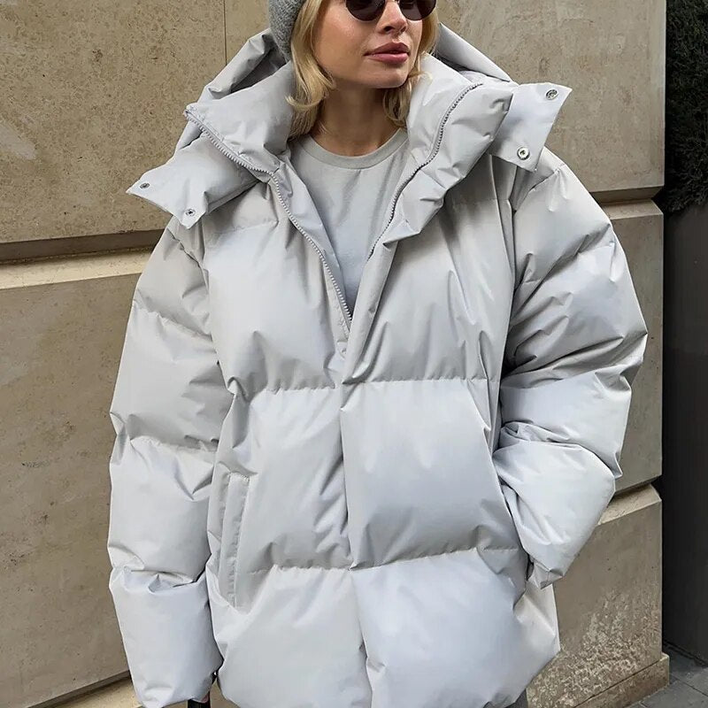 Berg-Feldt | Oversized Puff-Hoodie-Jacke