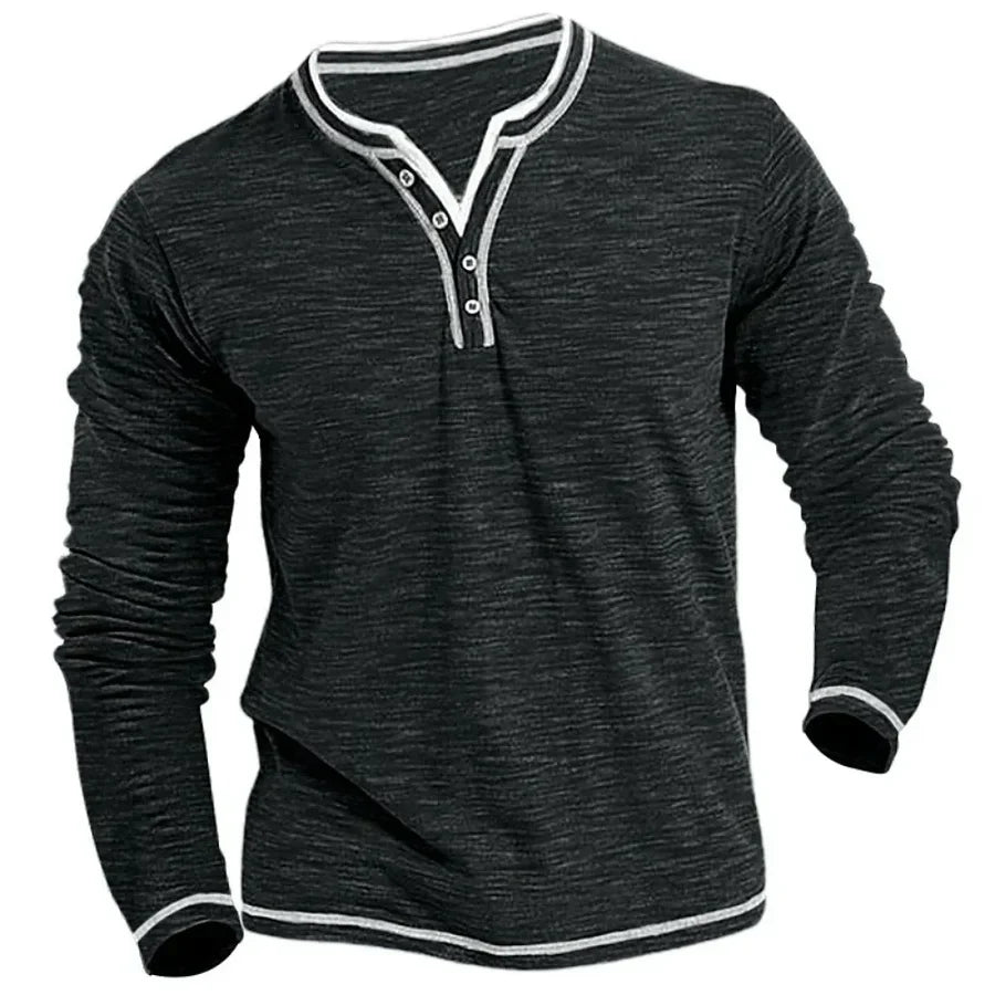 Chemise à manches longues et col en V (TIL)