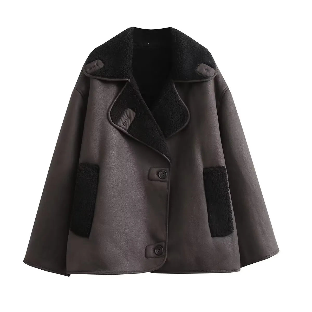Berg-Feldt | Veste chaude en PU avec poches pour femmes