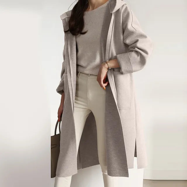 Berg-Feldt | Elegante Taubjacke mit Kapuze