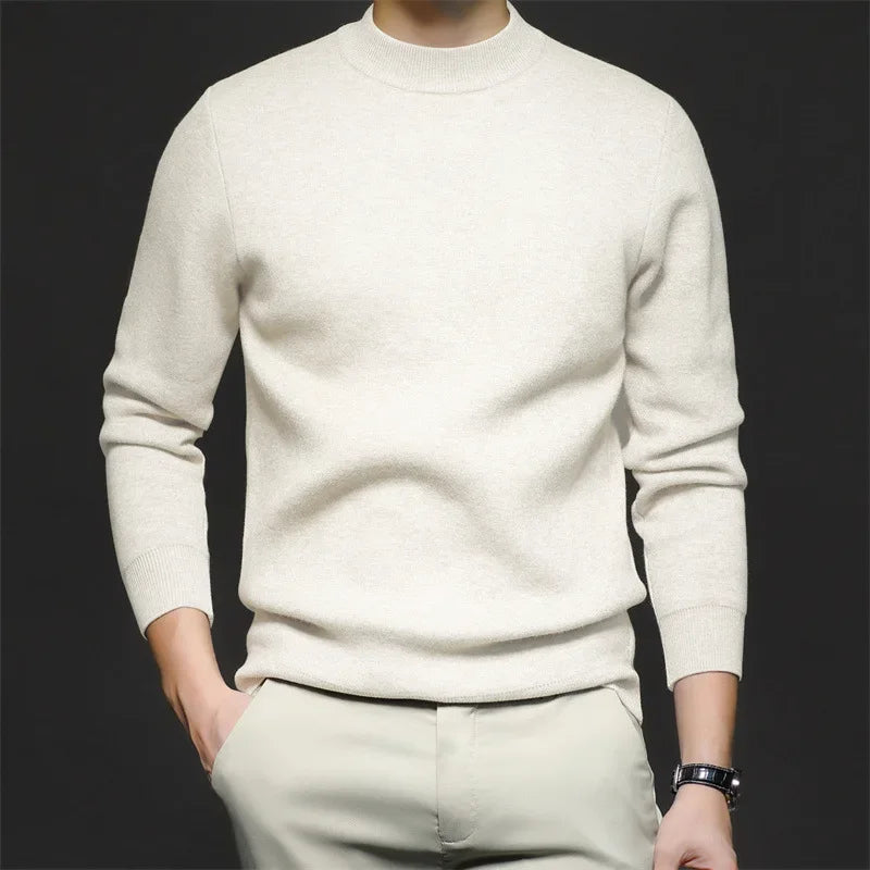Berg-Feldt | Klassischer Strickpullover Rundhals Zeitloses und Elegantes Aussehen