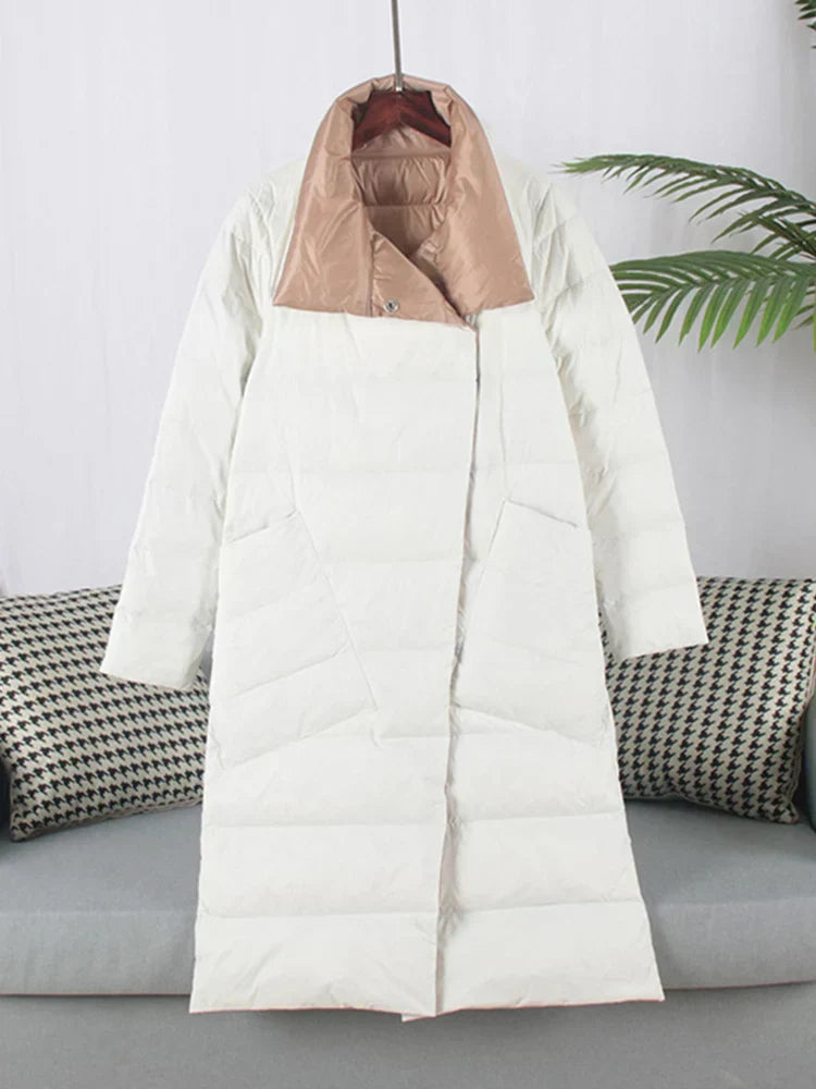Berg-Feldt | Lange Karierte mit Taschen für Damen Ideal für Den Winter