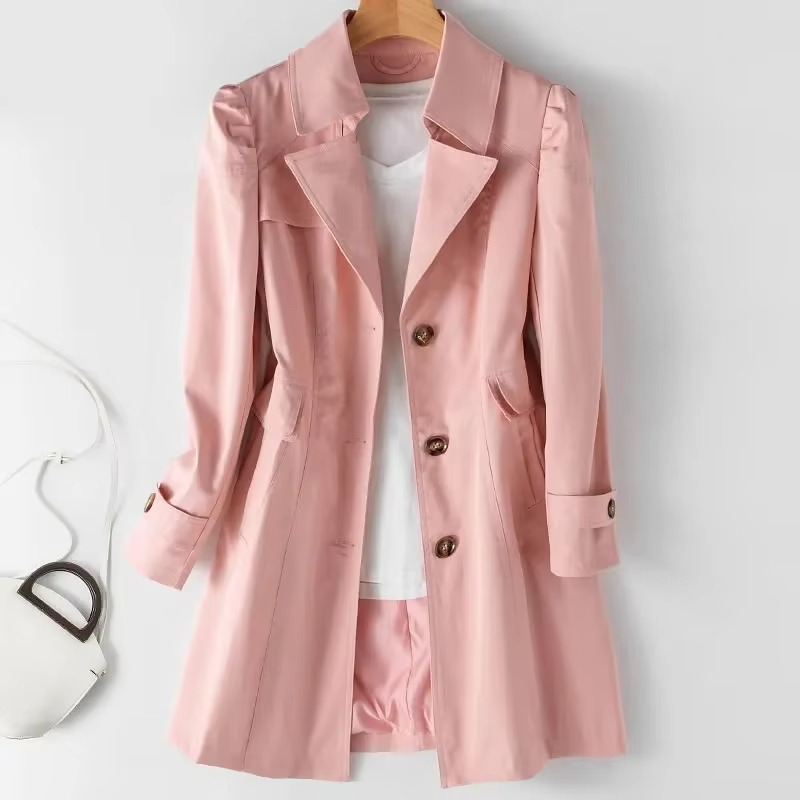 Berg-Feldt | Trench-coat mi-long élégant pour femme à manches longues