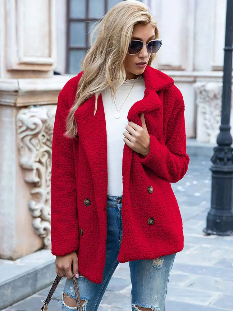 Berg-Feldt | Manteau chaud en peluche pour femme