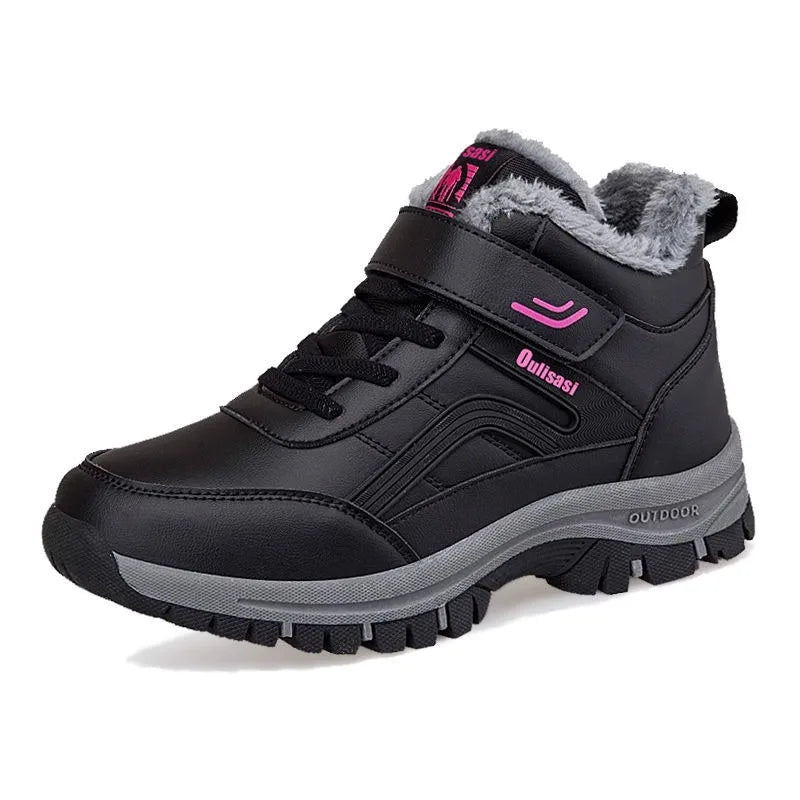 Berg-Feldt | Bottines imperméables d'hiver en cuir avec doublure en peluche