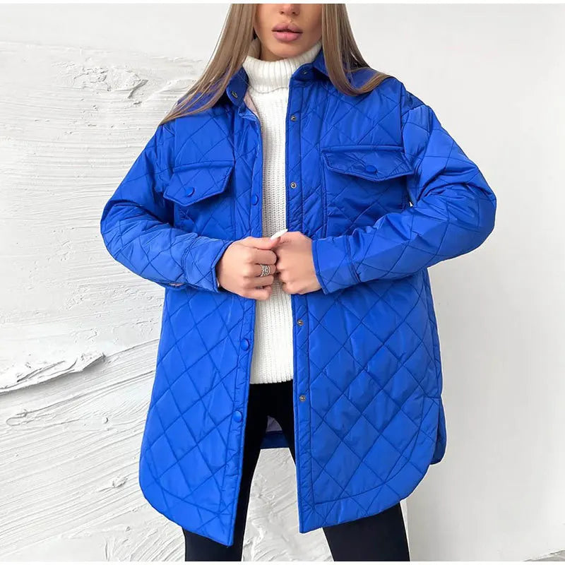 Berg-Feldt | Klassische gesteppte Jacke mit Druckknöpfen