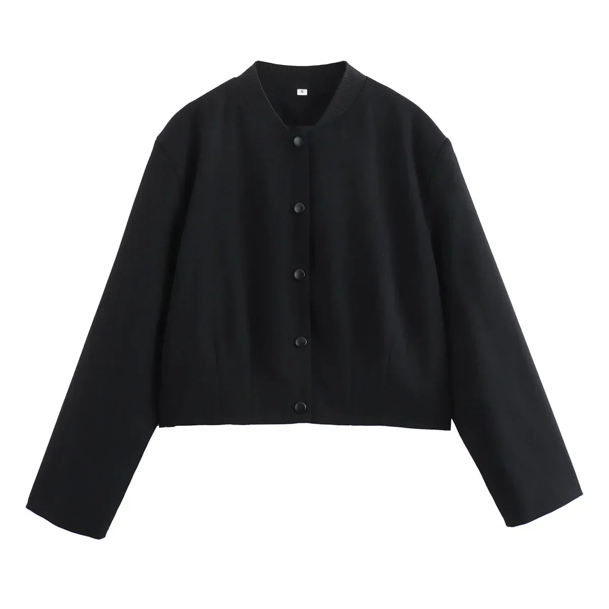 Blouson aviateur court Lumaya pour femme, boutonné