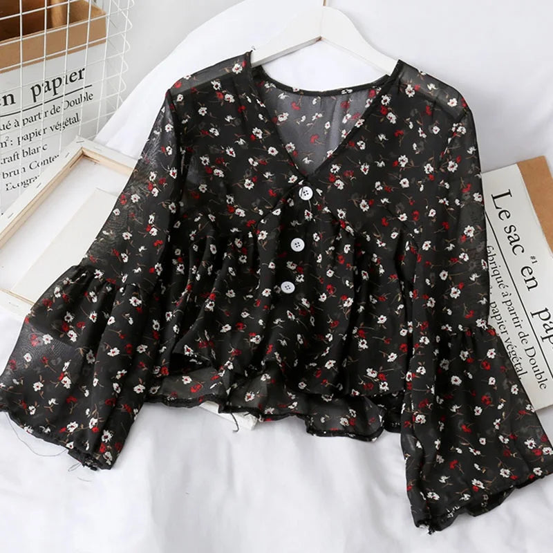 Blouse ample en mousseline vintage Chloé par Fudus