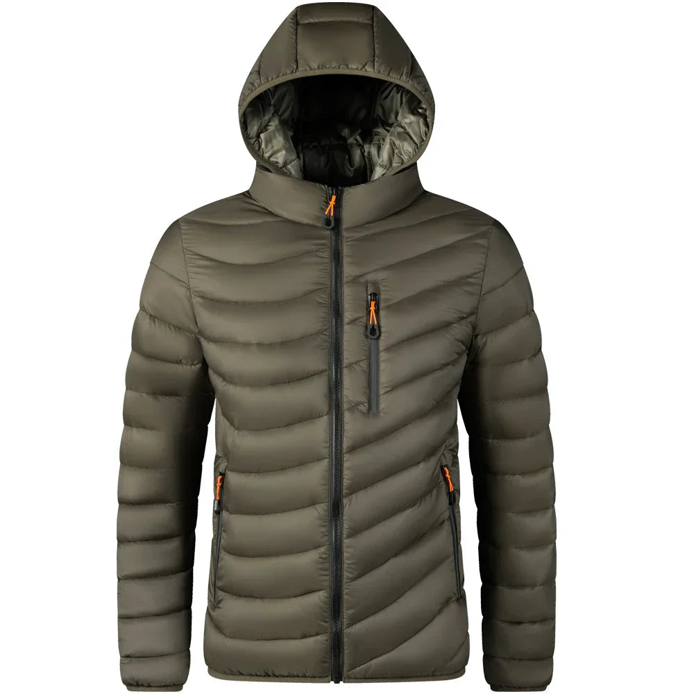 Berg-Feldt | Leichtgewichtige Pufferjacke mit Kapuze Polyester Warm und Praktisch