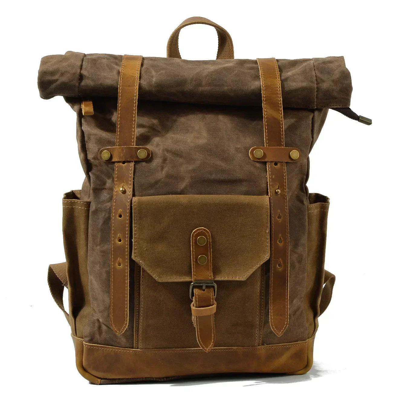 Sac à dos de voyage en toile berg-feldt avec fermeture par enroulement