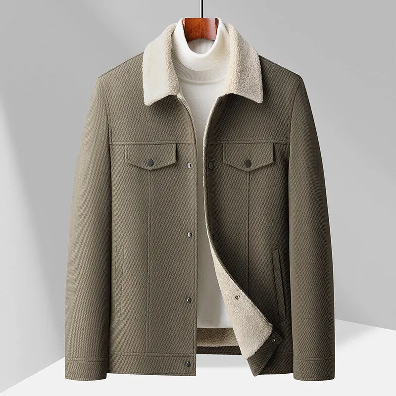 Berg-Feldt | Fleece-Kragenjacke - Olivier