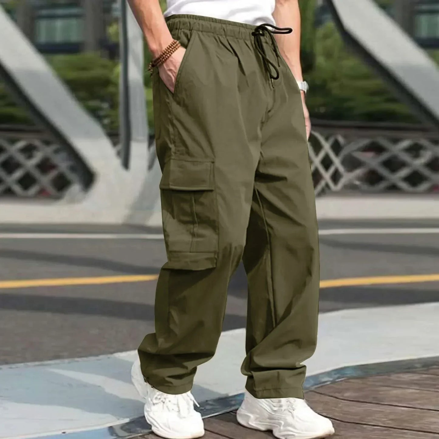 Pantalon cargo pour hommes de style urbain