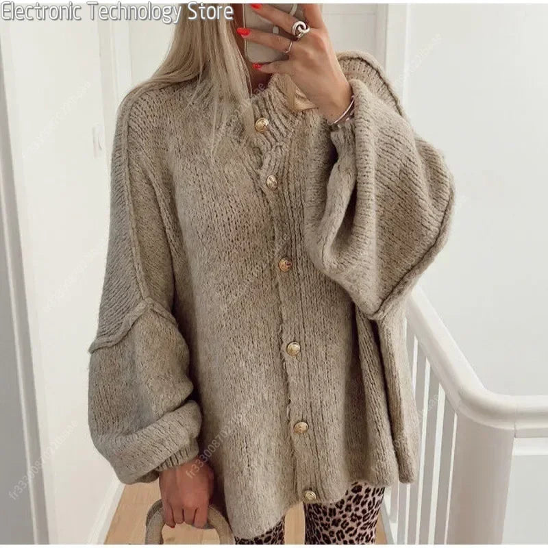 Berg-Feldt | Eleganter Strick-cardigan mit Knöpfen Wolle/acryl Komfortabel und Stilvoll
