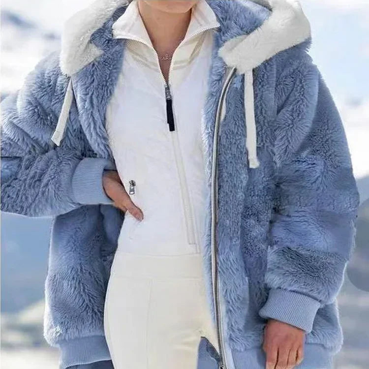 Berg-Feldt | Fleecejacke mit Kapuze - Langarm