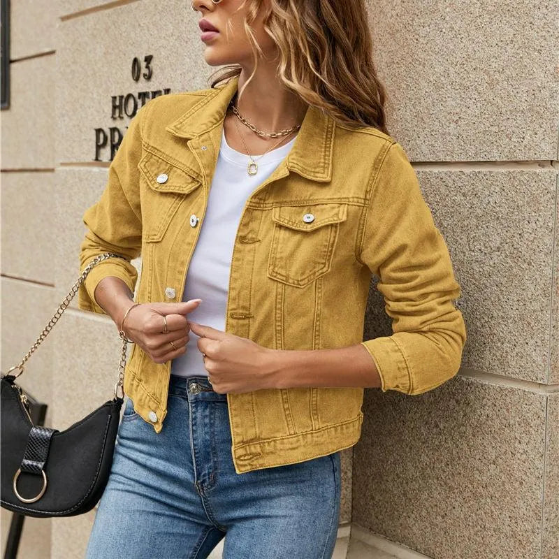 Berg-Feldt | Jeansjacke Modisch Nachhaltiges Denim mit Knopfleiste und Brusttaschen Perfekt für Lässige Outfits