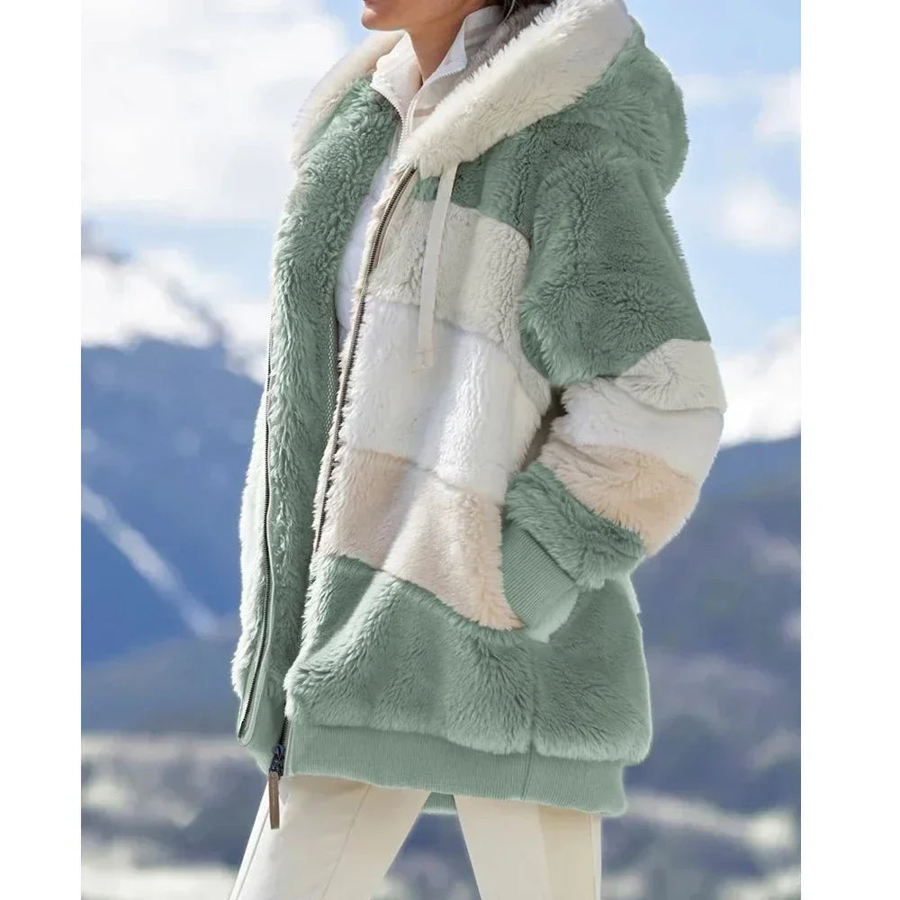 Berg-Feldt | Fleecejacke mit Kapuze - Langarm